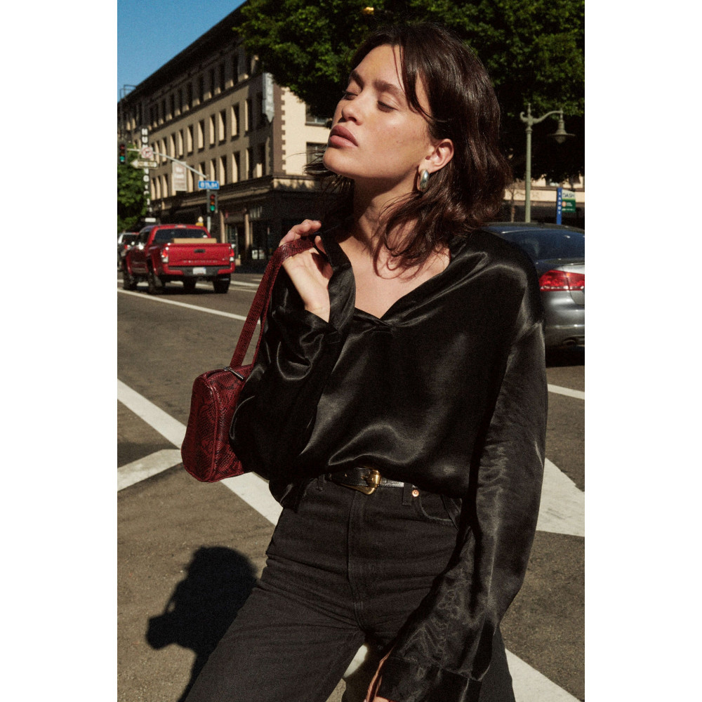 Platinum Silky Henley