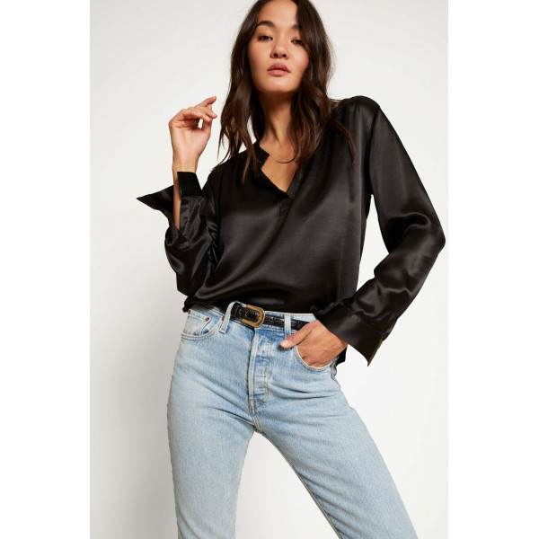 Platinum Silky Henley