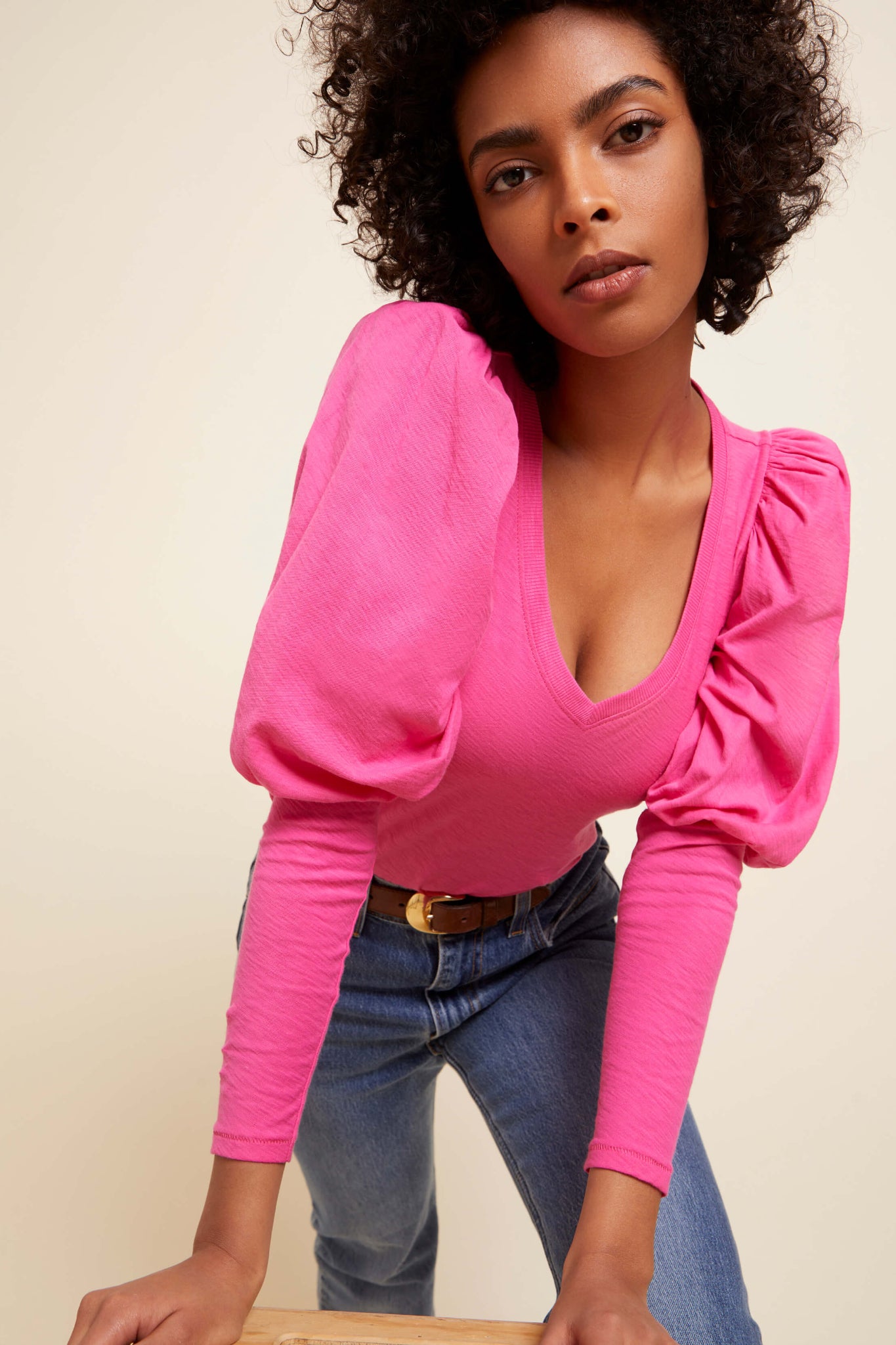Alba Long Drama Sleeve Top