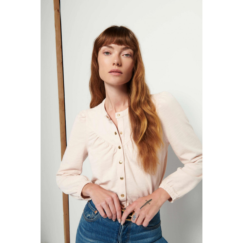 Zaffiro Destino Yoke Snap Top