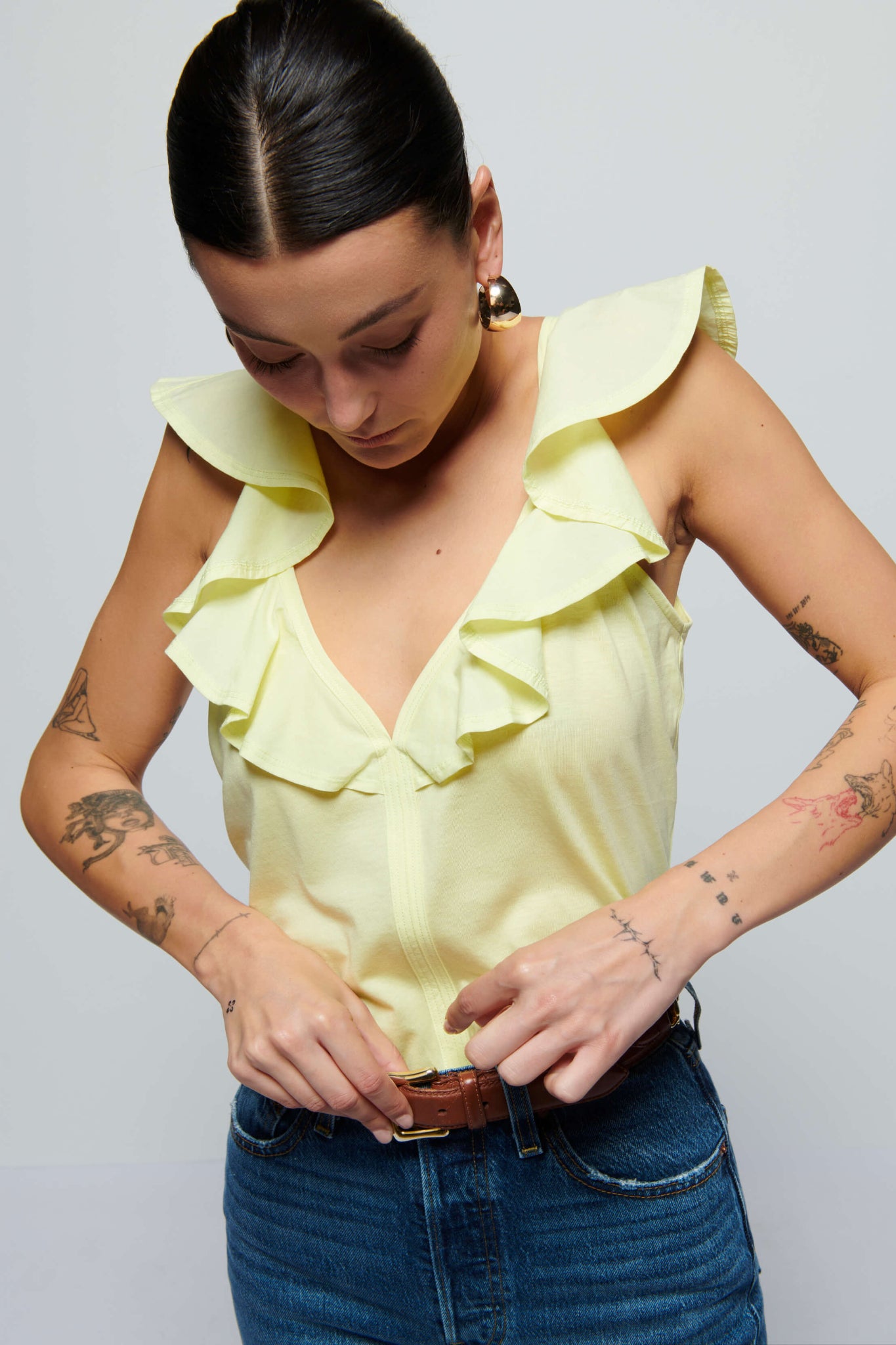 Umbra Stile Ruffle Tank Top