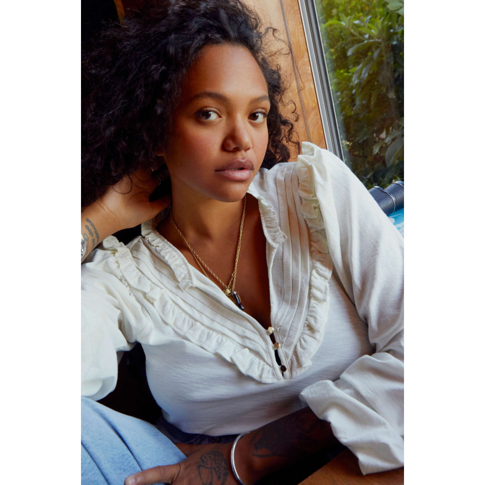 Ardore Glow Yoked Top