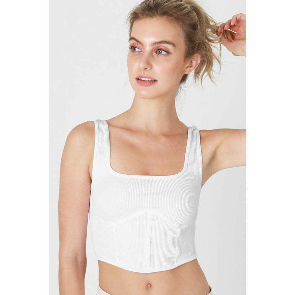 Violetta Square Neck Corset Tank