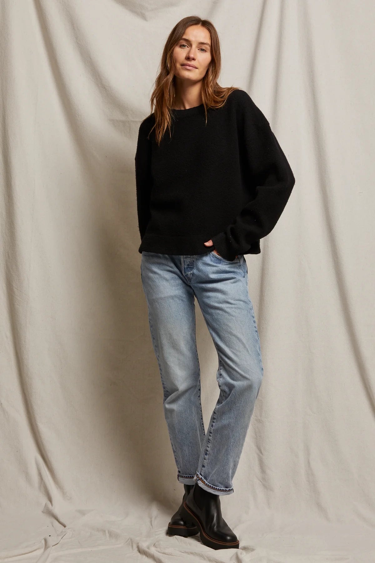 Delicata Reverse Fleece Pullover