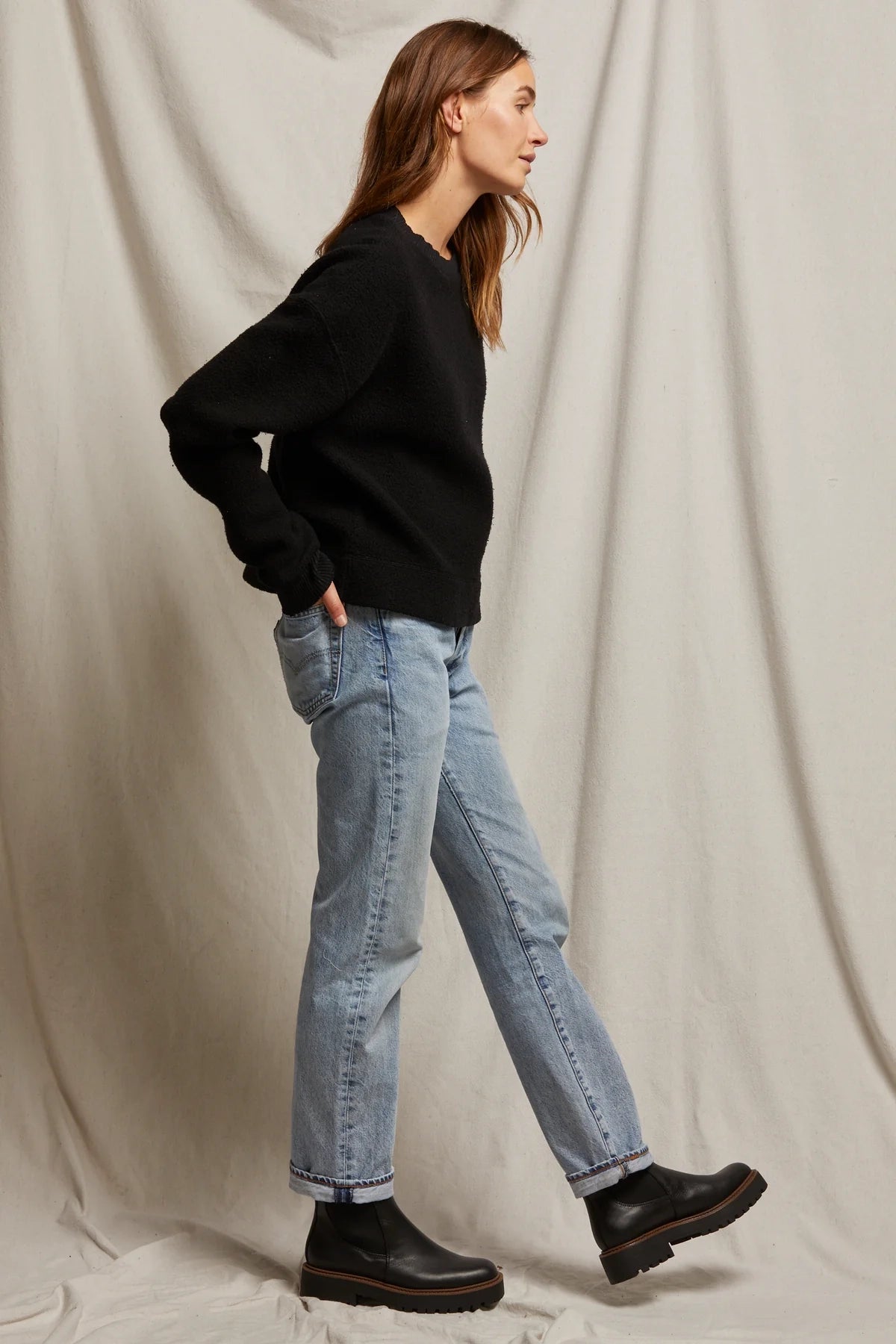 Delicata Reverse Fleece Pullover