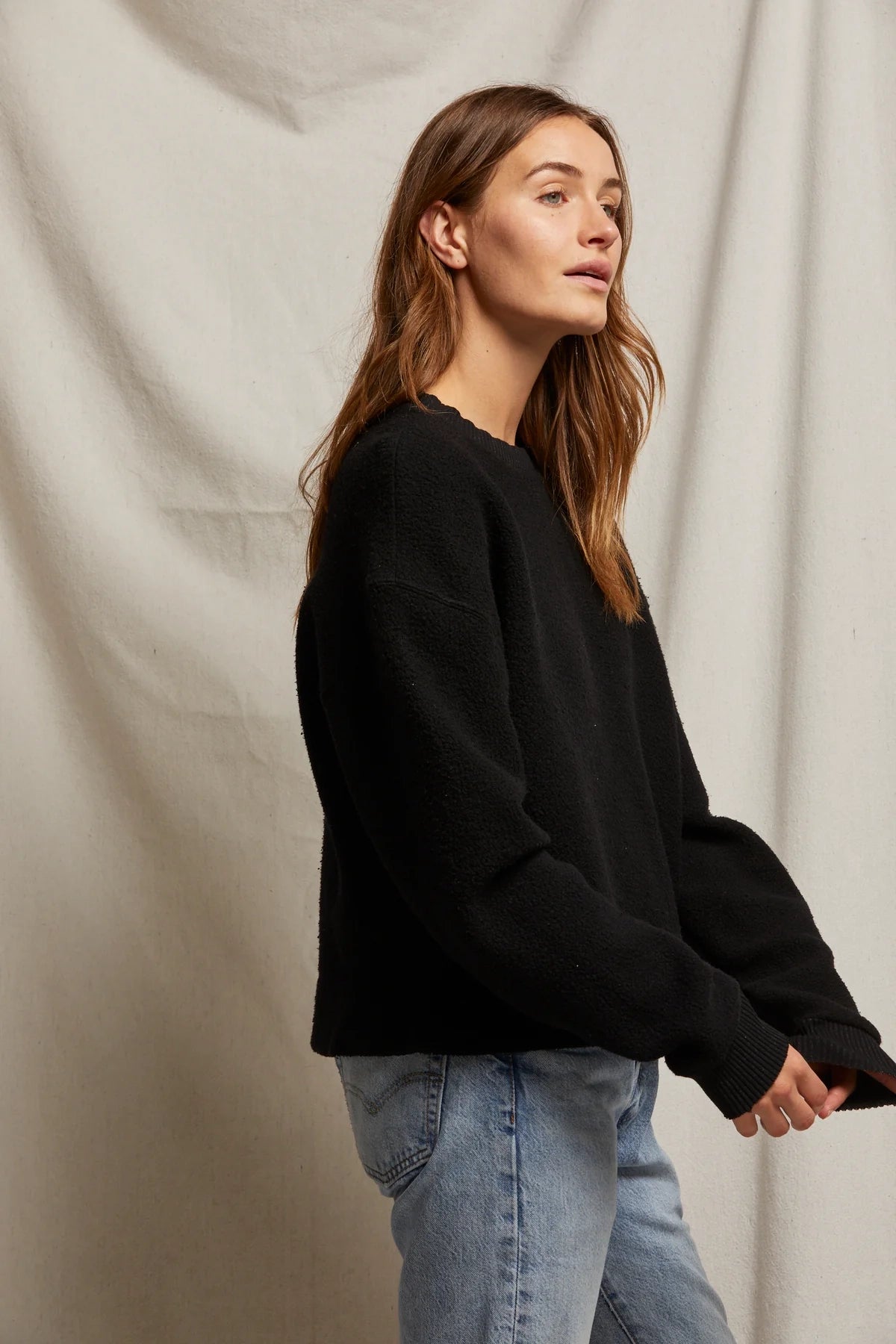 Delicata Reverse Fleece Pullover