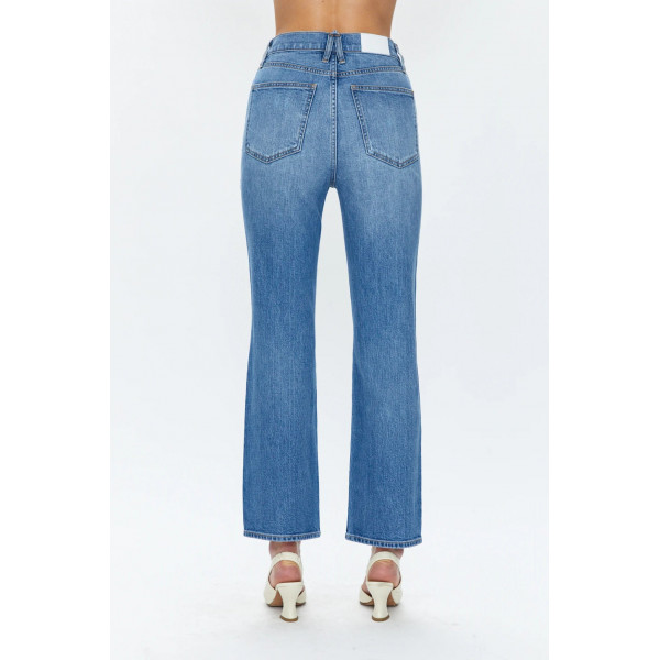 Silk Bloom High Rise Ankle Boot Cut