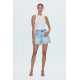 Terciopelo A-Line Denim Short