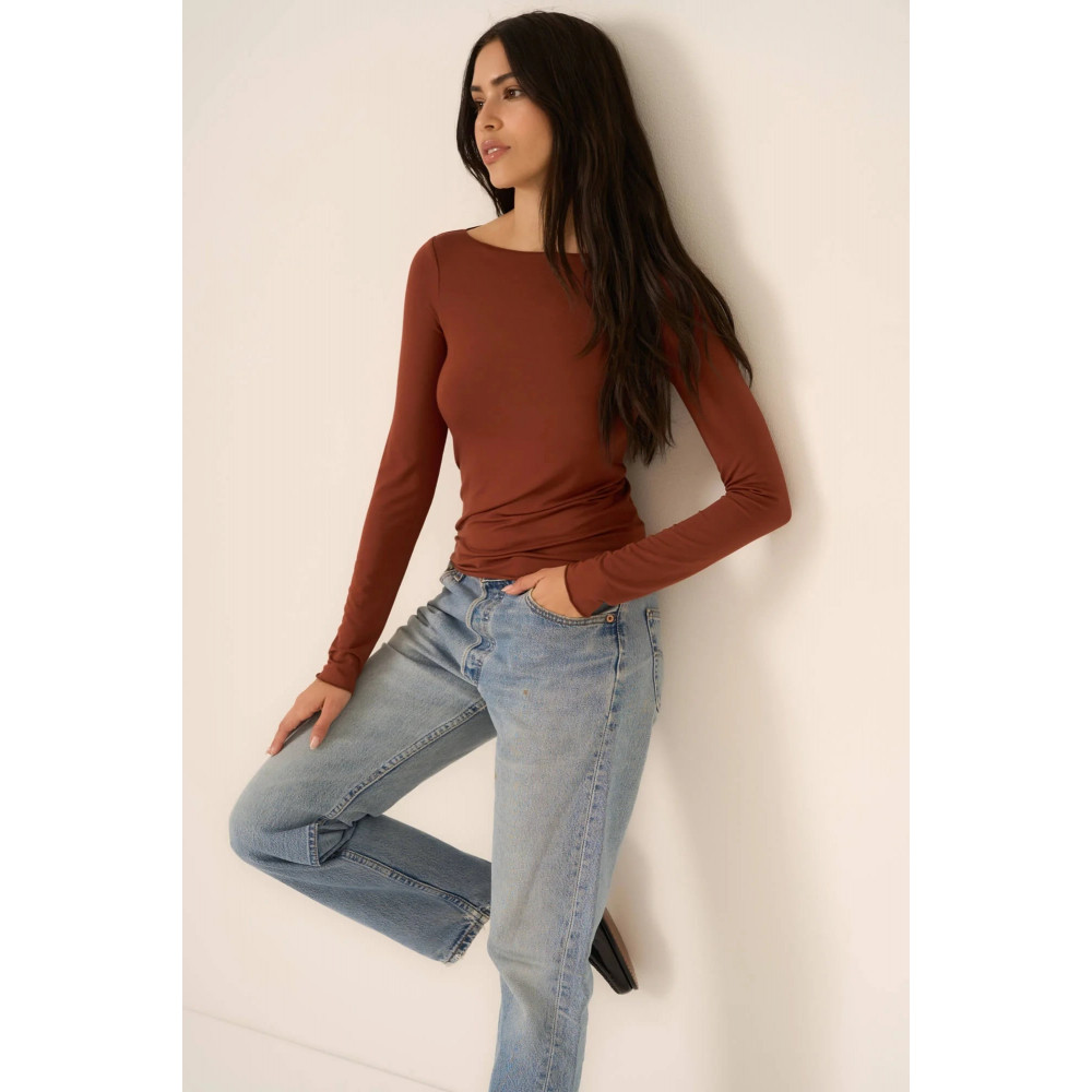 Rhythm Boat Neck Long Sleeve