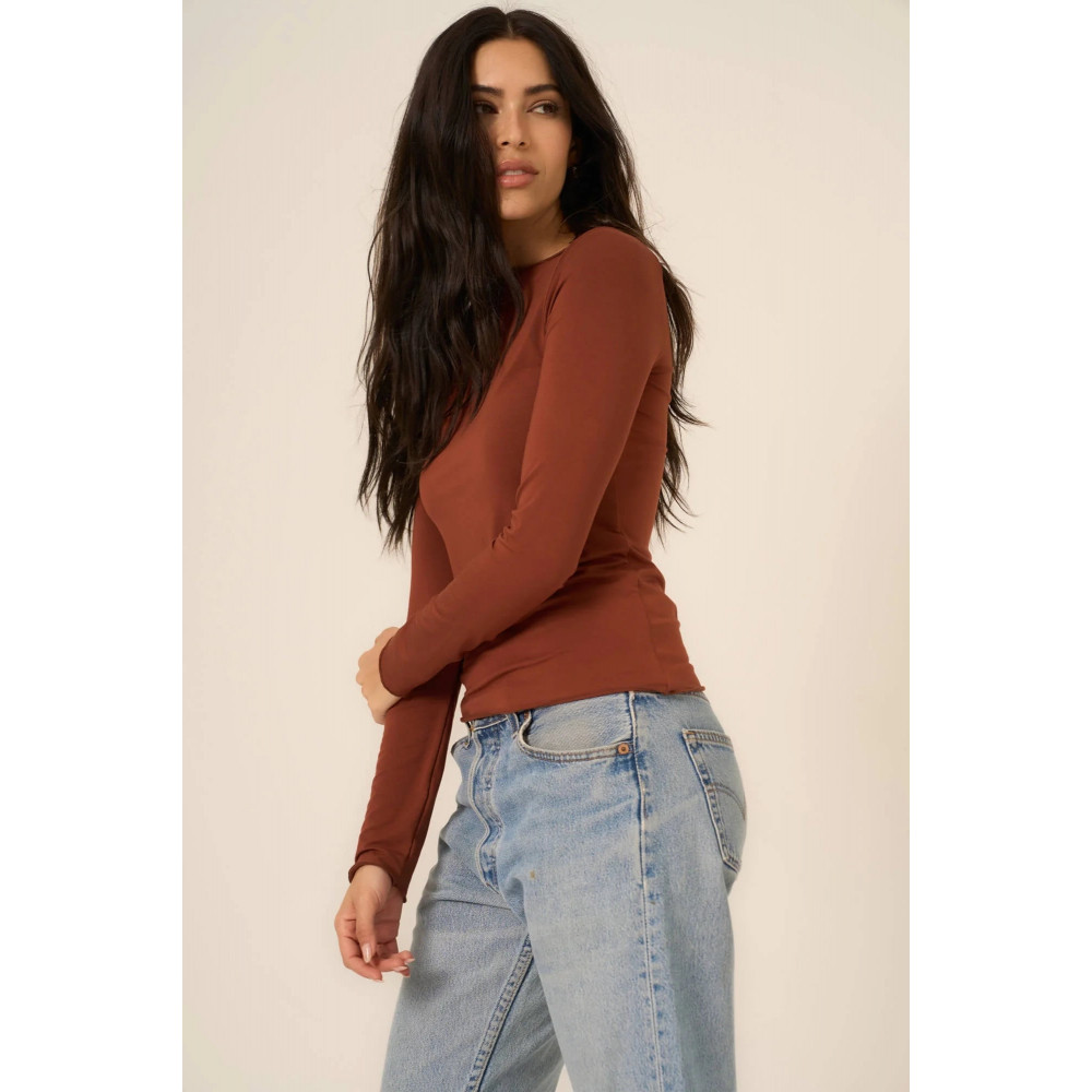 Rhythm Boat Neck Long Sleeve