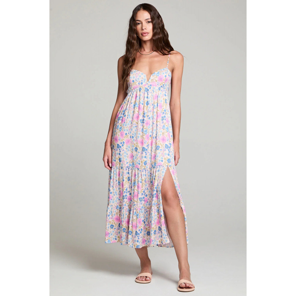 Link Calma Floral Midi Dress