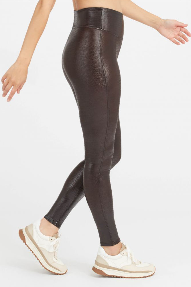 Fascino Leather Croc Shine Legging