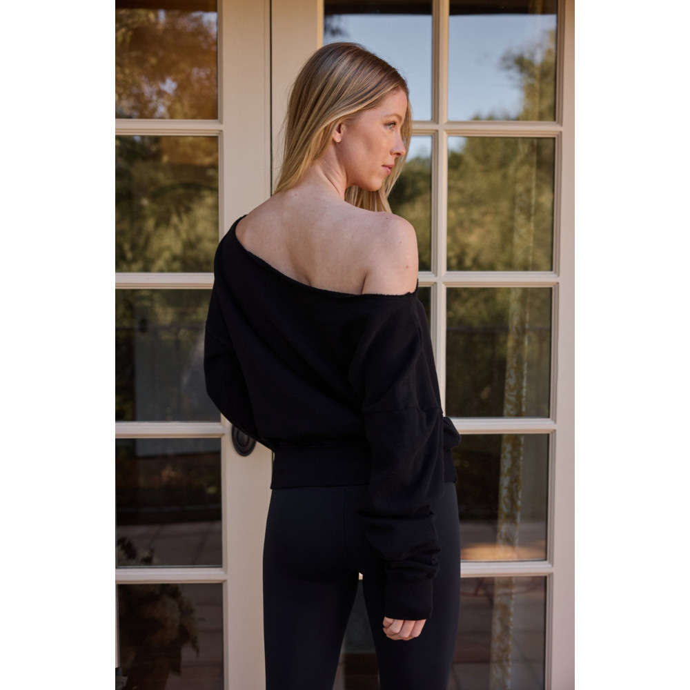 Arc Luxe Off The Shoulder Sweatshirt