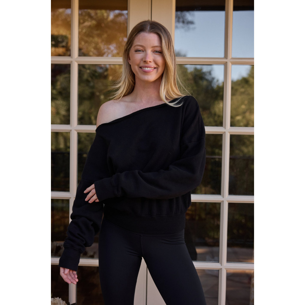 Arc Luxe Off The Shoulder Sweatshirt