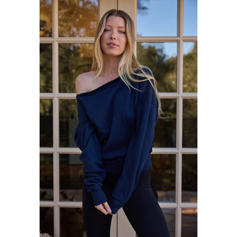 Arc Luxe Off The Shoulder Sweatshirt