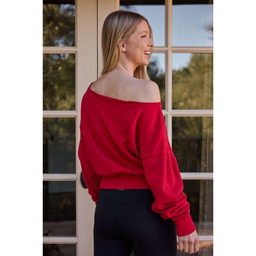 Arc Luxe Off The Shoulder Sweatshirt