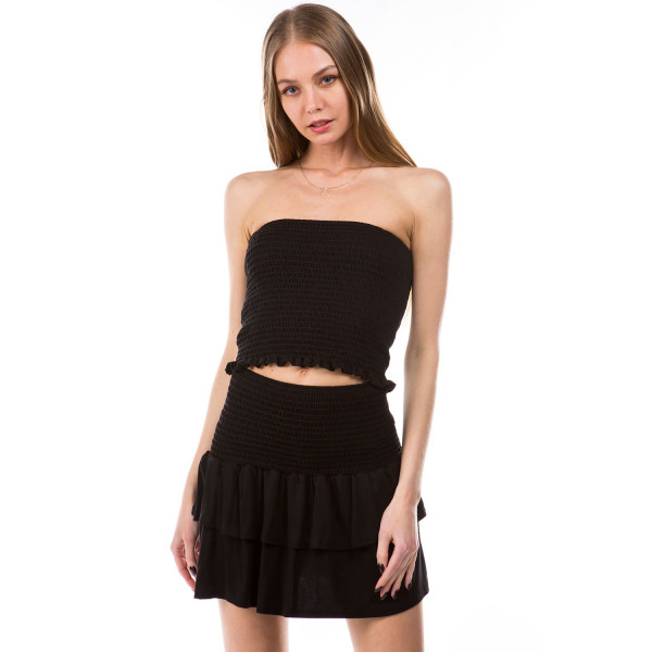 Frost Smock Tube Top