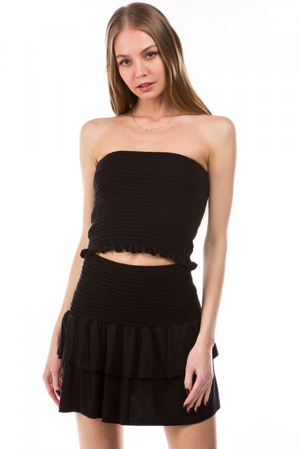 Frost Smock Tube Top