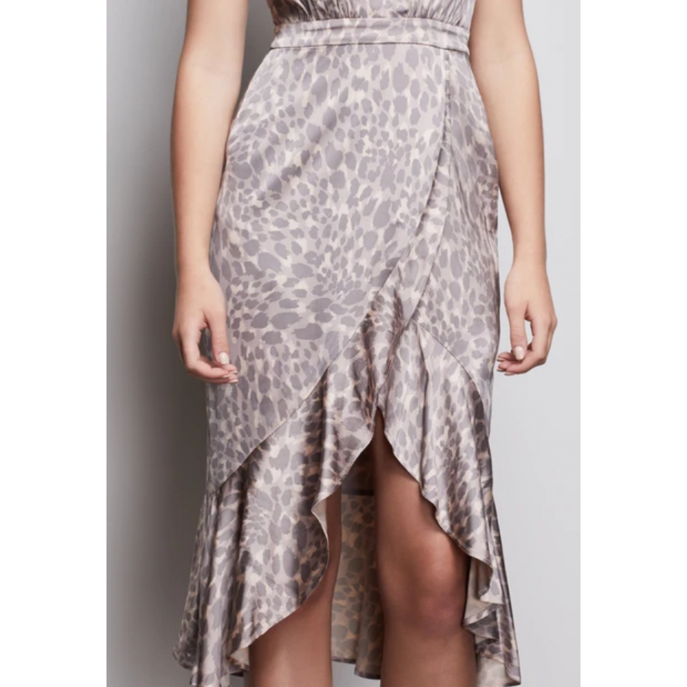 Dawn Halter Leopard Dress