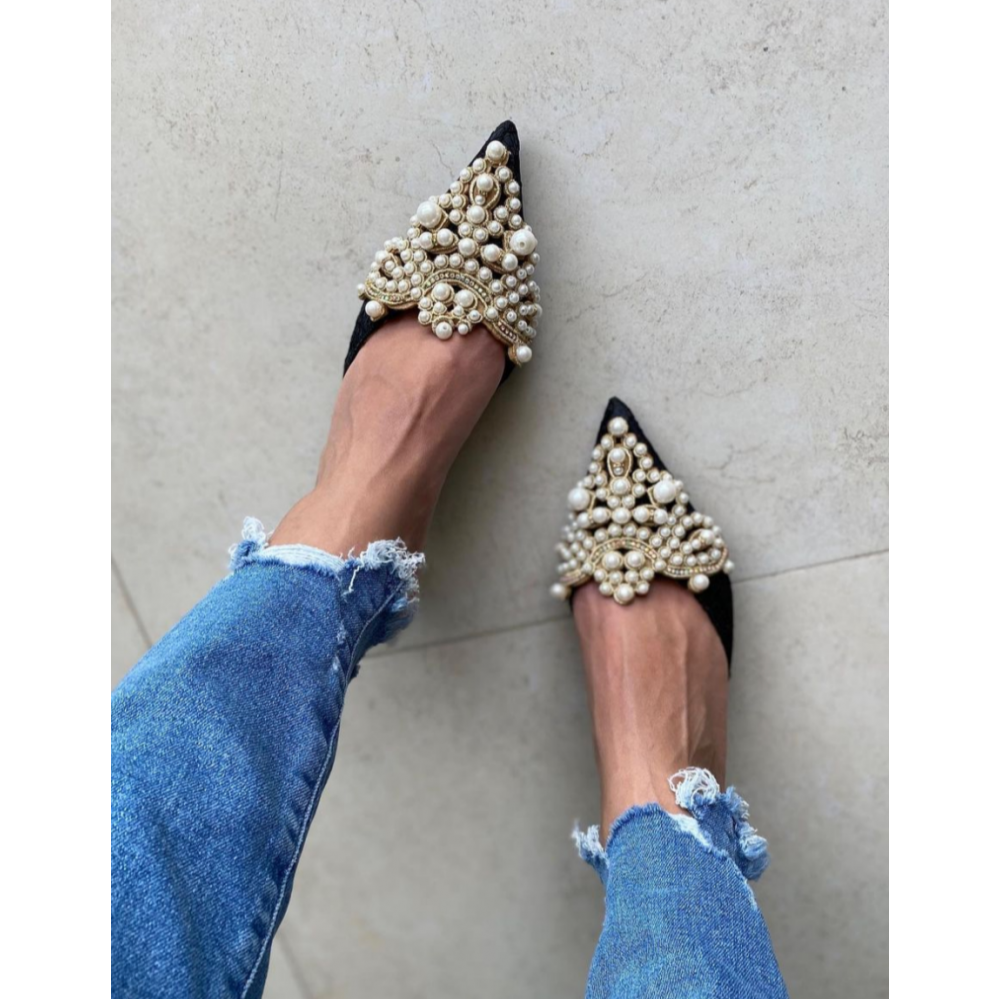 Sunset Vida Pearl Embellished Heels