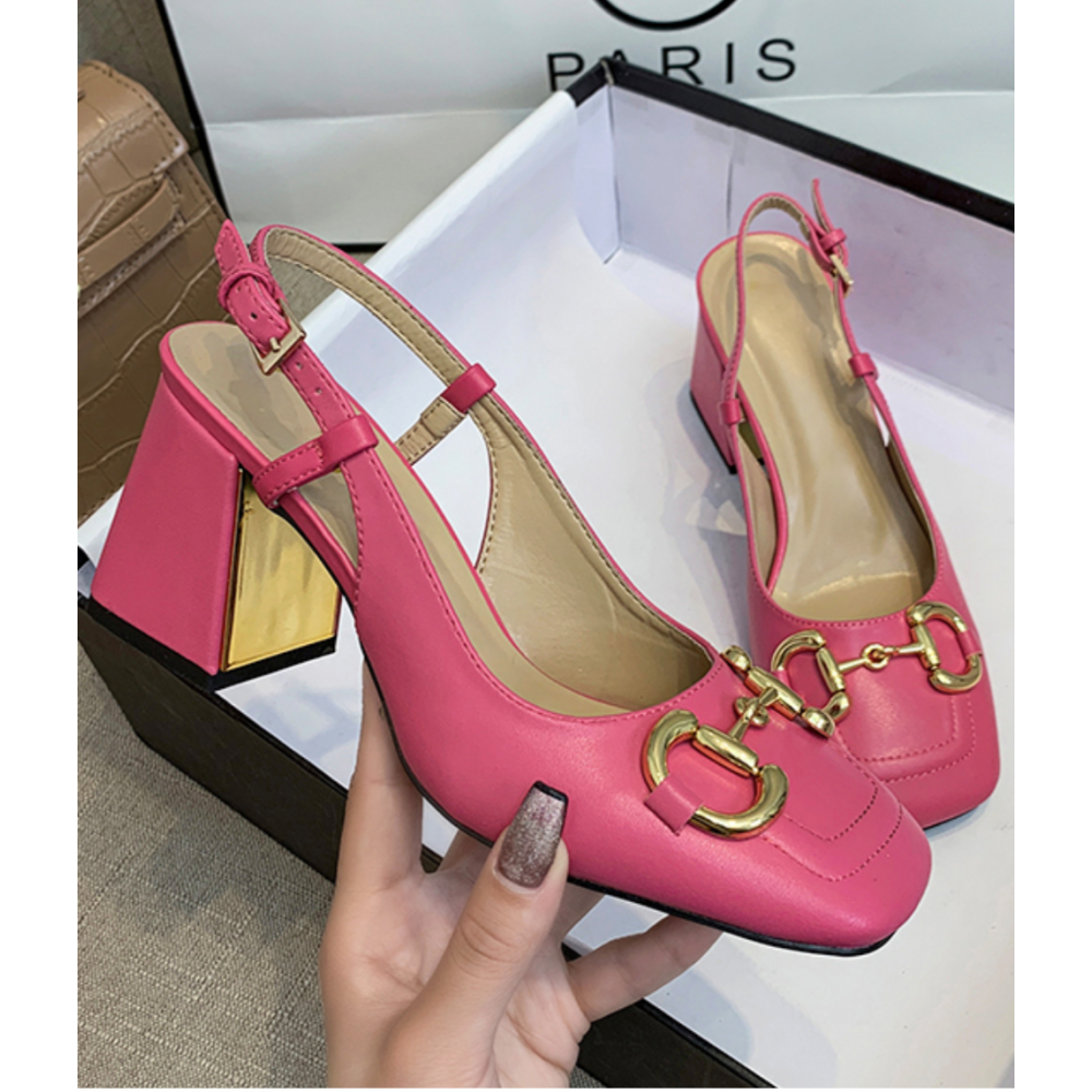 Minuit Vintage Thick Heels