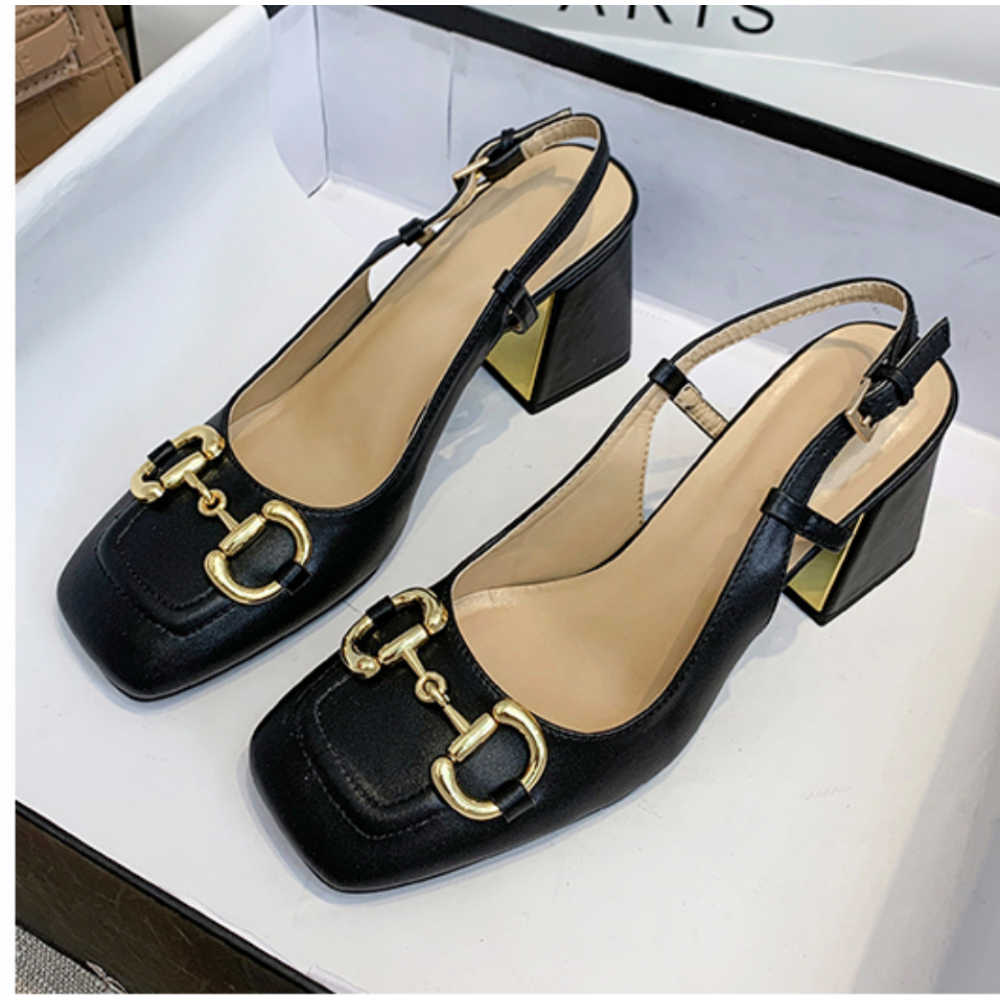 Minuit Vintage Thick Heels