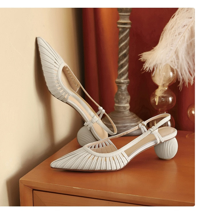 Silk Symmetry Sandals