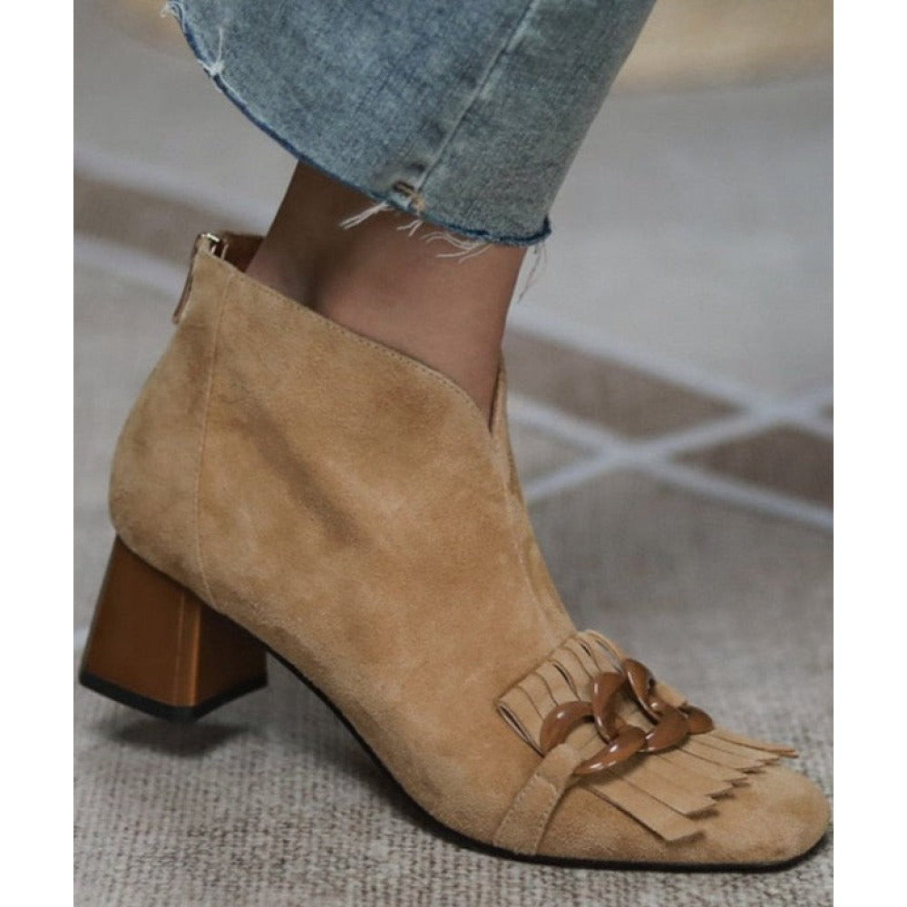 Haze Zipper Ankle Boots