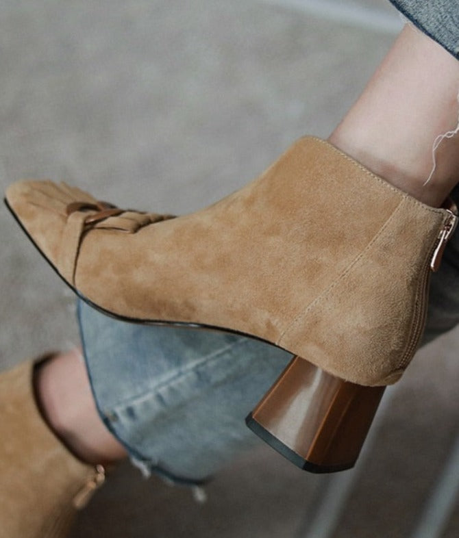 Haze Zipper Ankle Boots