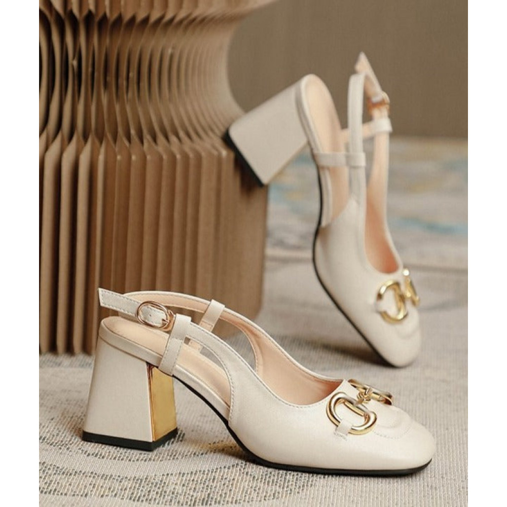 Minuit Vintage Thick Heels