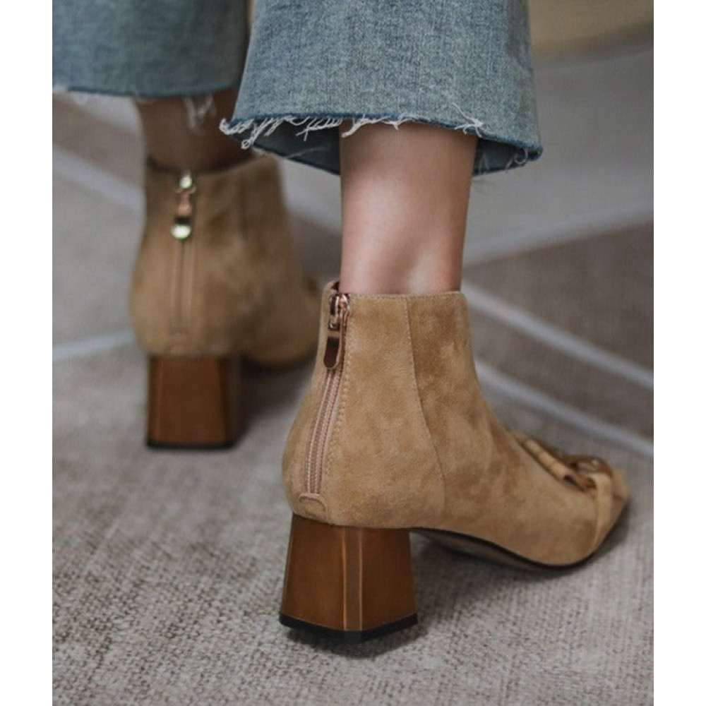Haze Zipper Ankle Boots