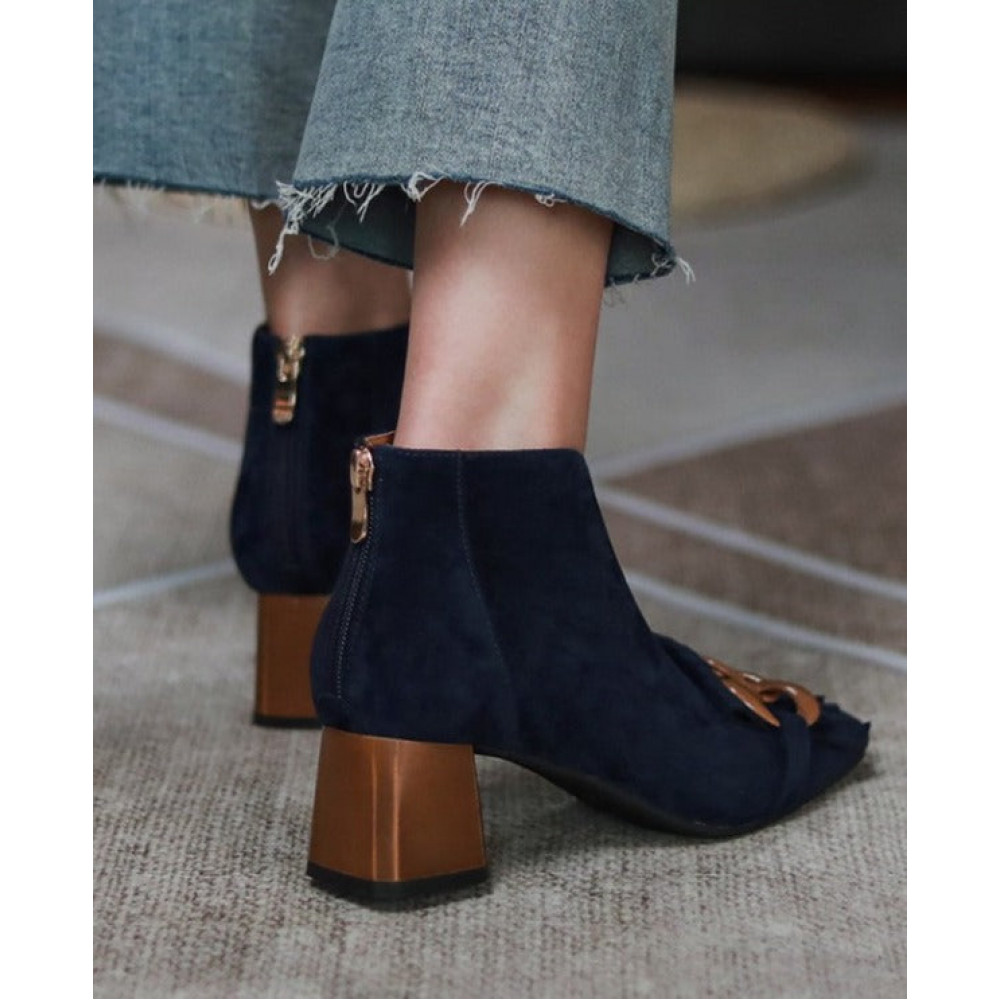 Haze Zipper Ankle Boots