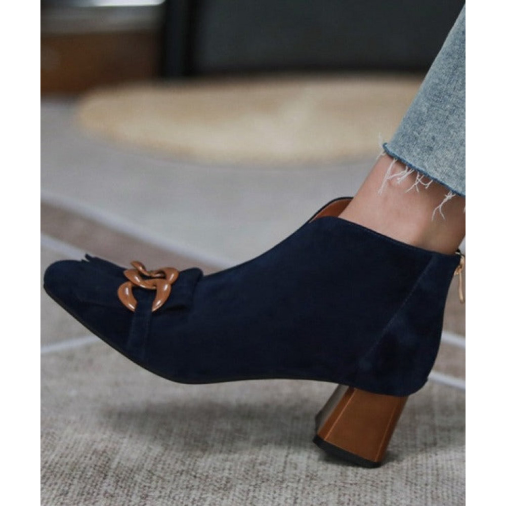 Haze Zipper Ankle Boots