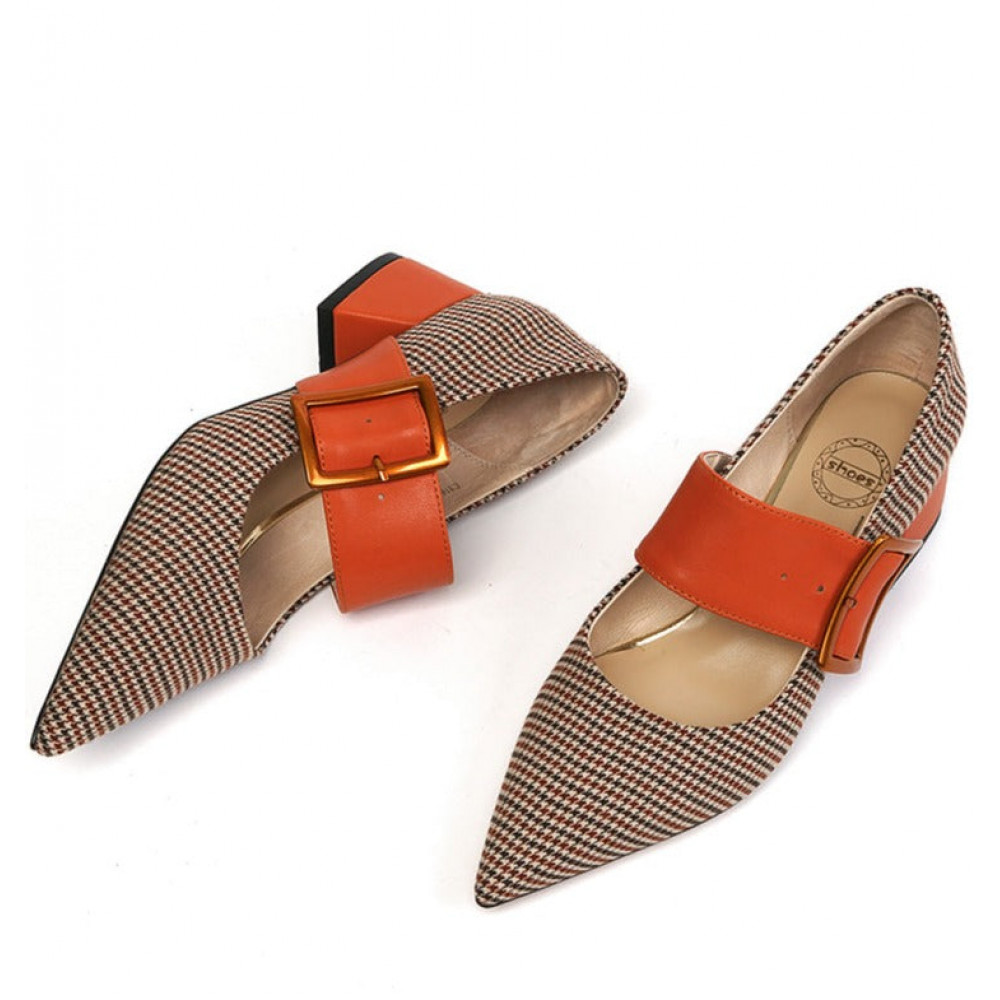 Nacre Orange Heels