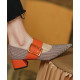 Nacre Orange Heels