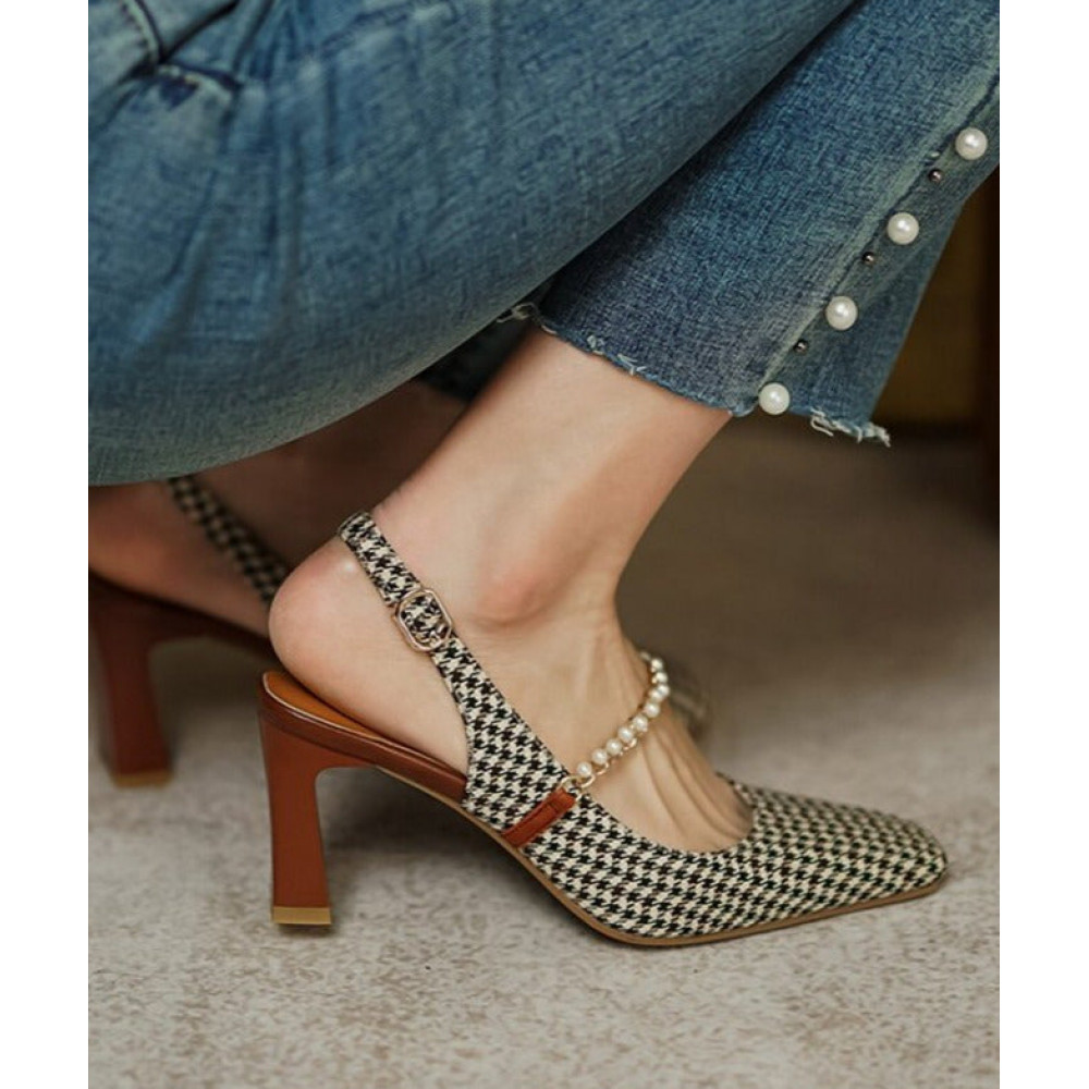 Elite Pearl Vintage Heels