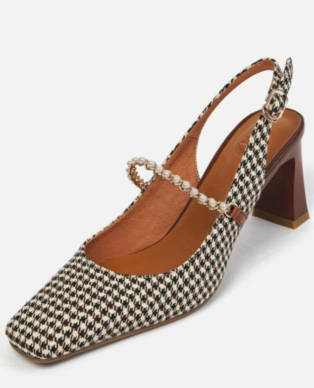 Elite Pearl Vintage Heels