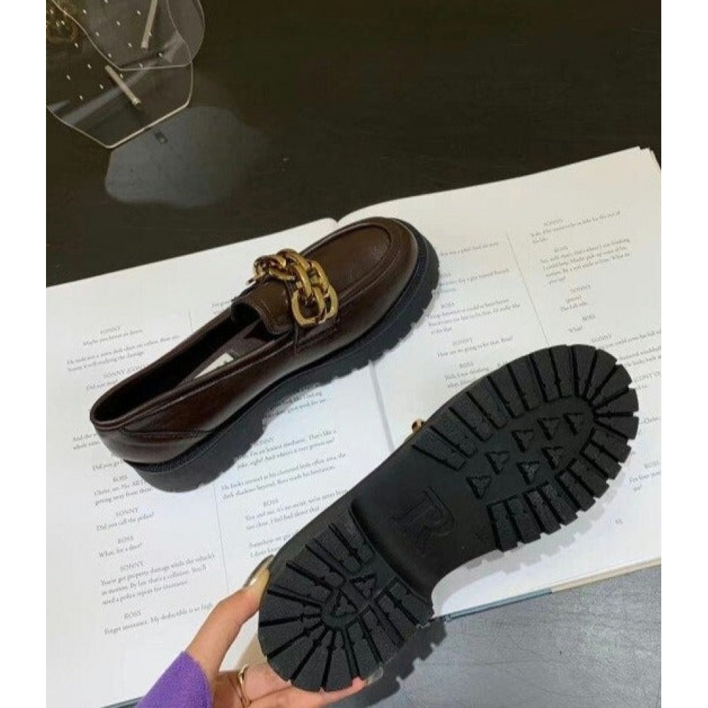 Fiore Metal Chain Loafers