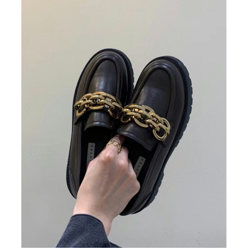 Fiore Metal Chain Loafers