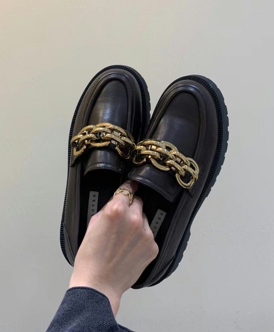 Fiore Metal Chain Loafers