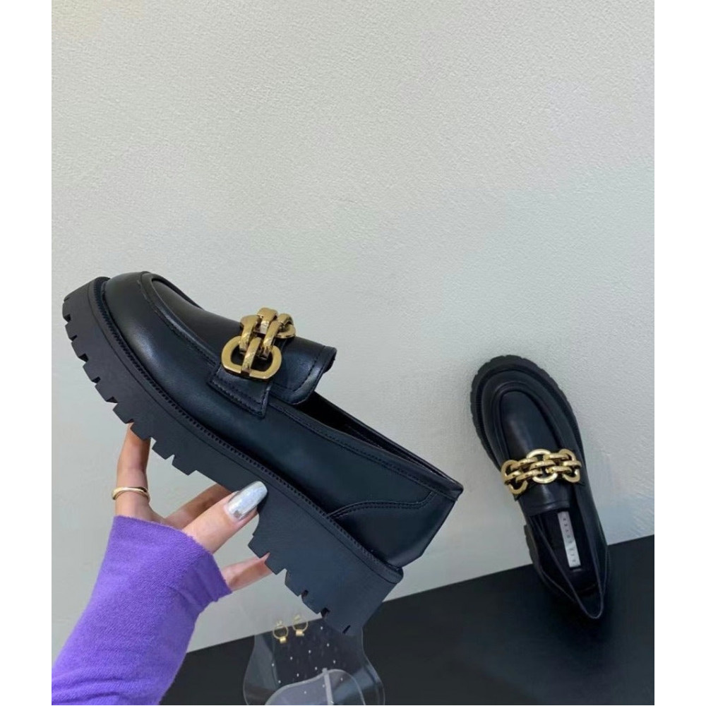 Fiore Metal Chain Loafers